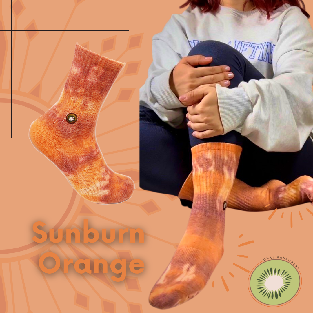 Sunburn Orange| OHKI SOCKS