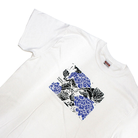 Ajisai Blue WHITE | アジサイ　青 | Kamakura T-Shirt